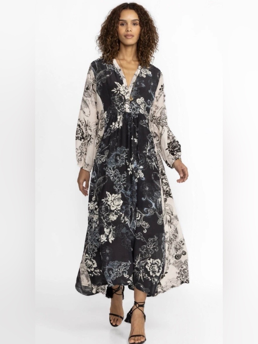 Johnny Was OLIVIA MADI DRESS - 100% Silk